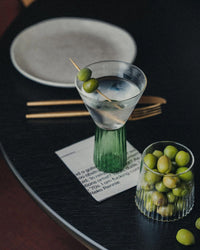 Saarde Kairos Wine Glass in Clear/Green