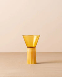 Saarde Kairos Wine Glass in Yellow Topaz