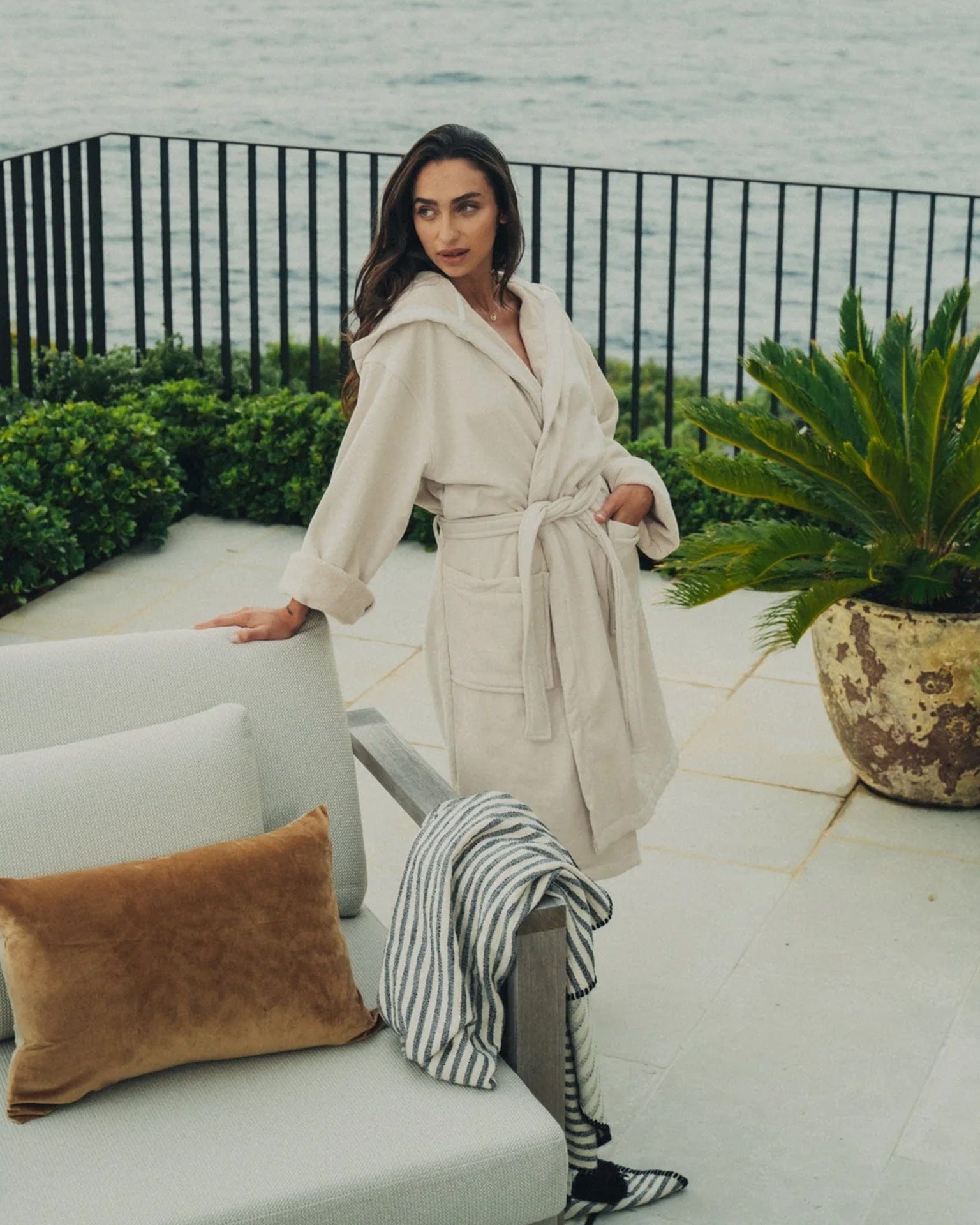 Vintage Wash Robe in Clay