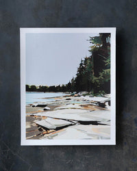 Sarah Madeira Day Fernald Cove Periwinkle | Print on Canvas | unstretched