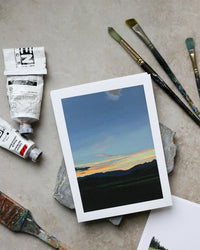 Sarah Madeira Day Newry Summer Sunset | Print on Canvas | unstretched