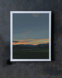 Sarah Madeira Day Newry Summer Sunset | Print on Canvas | unstretched