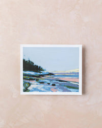 Sarah Madeira Day Sand Beach Violet Great Head | Print on Canvas | unstretched