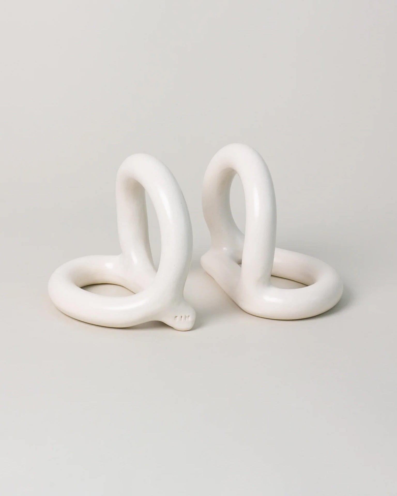 Bacchus Bookends (Pair) in Cream