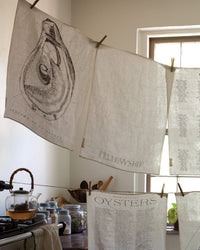SIR / MADAM Oyster Anatomy Tea Towel