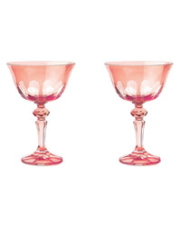 SIR / MADAM Rialto Glass Coupe Kitten Set/2
