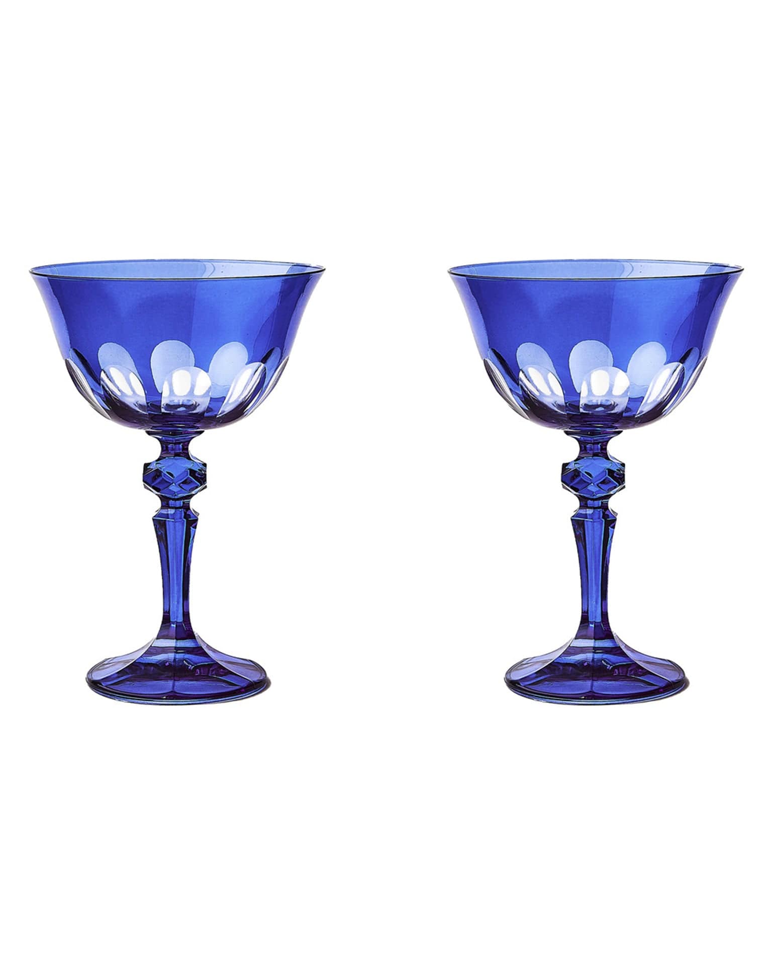 Rialto Glass Coupe Moon Glow Set/2