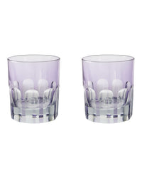 SIR / MADAM Rialto Glass Old Fashion Amethyst Set/2