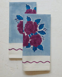 Soil to Studio Sara Table Napkins S/4 in Denim Blue