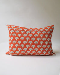 Soil to Studio Home Poppy Orange / 14X20 Semma Linen Pillow - 14 x 20 in Poppy Orange
