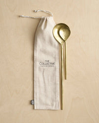 The Collective Forge Brass Stir Spoons - S/2