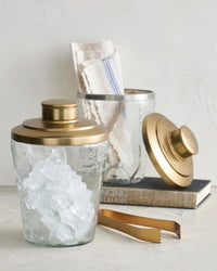 The Collective Pebbled Ice Bucket / Tongs Set