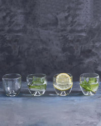 The Collective Home Pebbled Punt Glasses - Set of 4