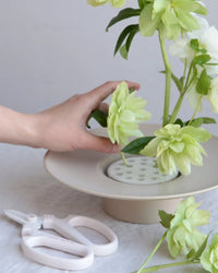 The Floral Society HOME Ceramic Ikebana Vase in Sand