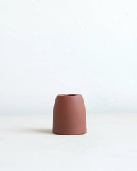 The Floral Society Cone Petite Ceramic Taper Holder in Earth