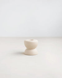 The Floral Society Gem Petite Ceramic Taper Holder in Sand