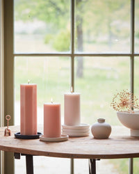 The Floral Society Ceramic Pillar Plate in Matte White