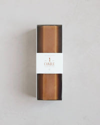 The Floral Society Fancy Hexagon Pillar Candle in Miel
