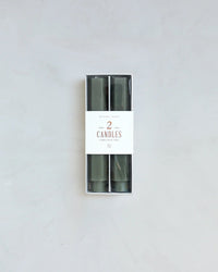 The Floral Society 6 Inch Fancy Taper Candles in Moss