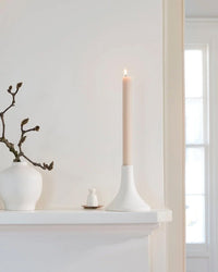 The Floral Society 10 Inch Fancy Taper Candles in Parchment
