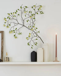 The Floral Society Medium Ceramic Taper Holder in Sand