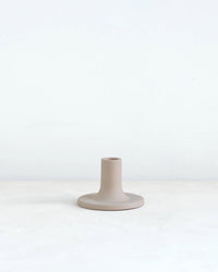 The Floral Society Medium Ceramic Taper Holder in Sand