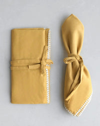 The Floral Society Trellis Napkins in Miel - S/2