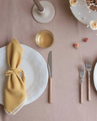 The Floral Society Trellis Napkins in Miel - S/2