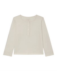 the Great The Crop Sleep Henley in Washed White
