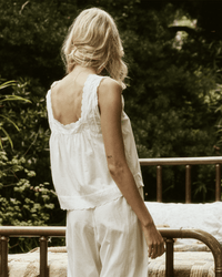 the Great The Eyelet Tank in True White