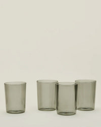 Set of 4 Essential Glassware in Smoke