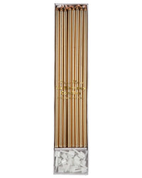 Long Candles in Gold
