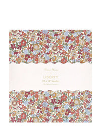 The Meri Meri x Liberty June Blossom Candle Gift Box showcases a vivid Liberty floral print box and ten 10" ridged table candles, elegantly presented inside. Brand: Meri Meri.