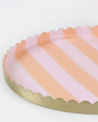Pastel Striped Large Accessory Tray
