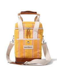 Wine Cooler Tote Bag - Bistro Papaya Stripe