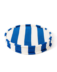 Circular Pillow - Crew Mediterranean Blue Stripe