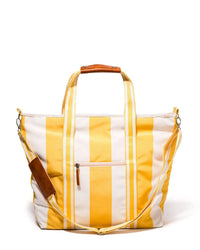 Cooler Tote Bag - Crew Mimosa Yellow Stripe