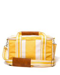 Premium Cooler Bag - Crew Mimosa Yellow Stripe
