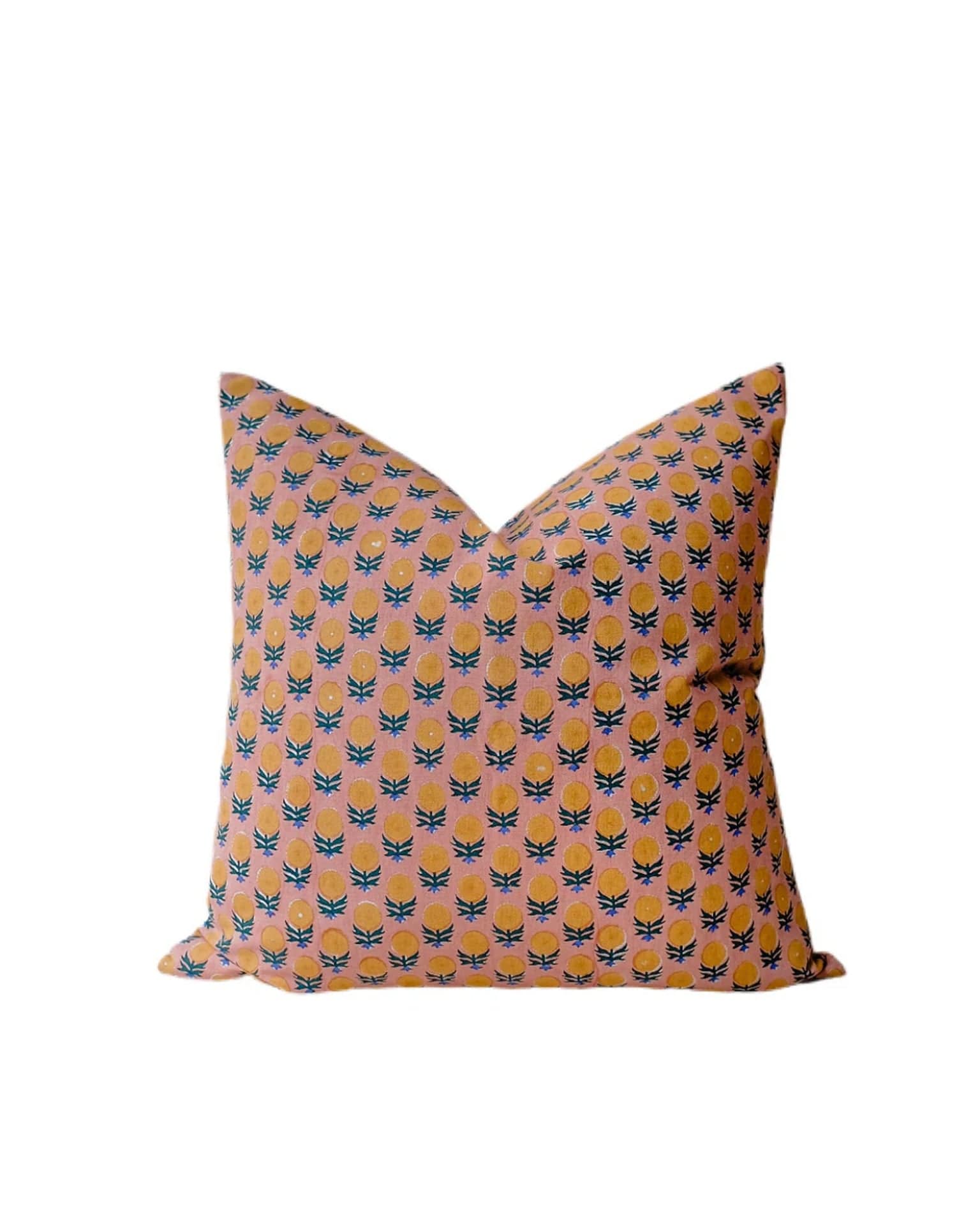 Pakhi Linen Pillow - 18 x 18 in Vintage Sari