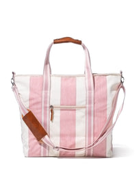 Cooler Tote Bag - Crew Pink Stripe