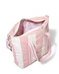 Cooler Tote Bag - Crew Pink Stripe