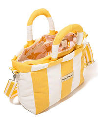 Cloud Cooler Tote Bag - Crew Mimosa Yellow Stripe