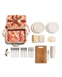 Picnic Set - Bistro Papaya Stripe