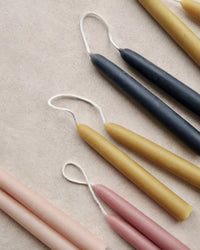 6 inch Beeswax Taper Candles