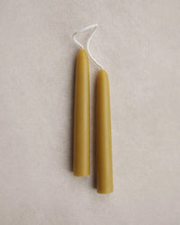 6 inch Beeswax Taper Candles