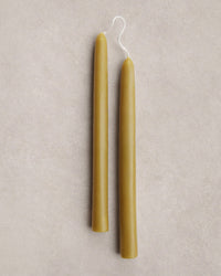 9 inch Beeswax Taper Candles