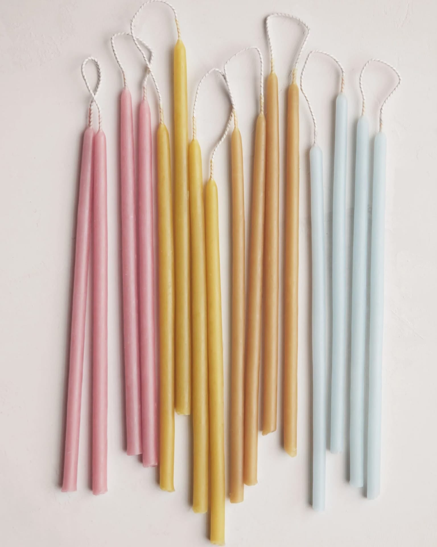 Mixed Set Beeswax Wishing Candles