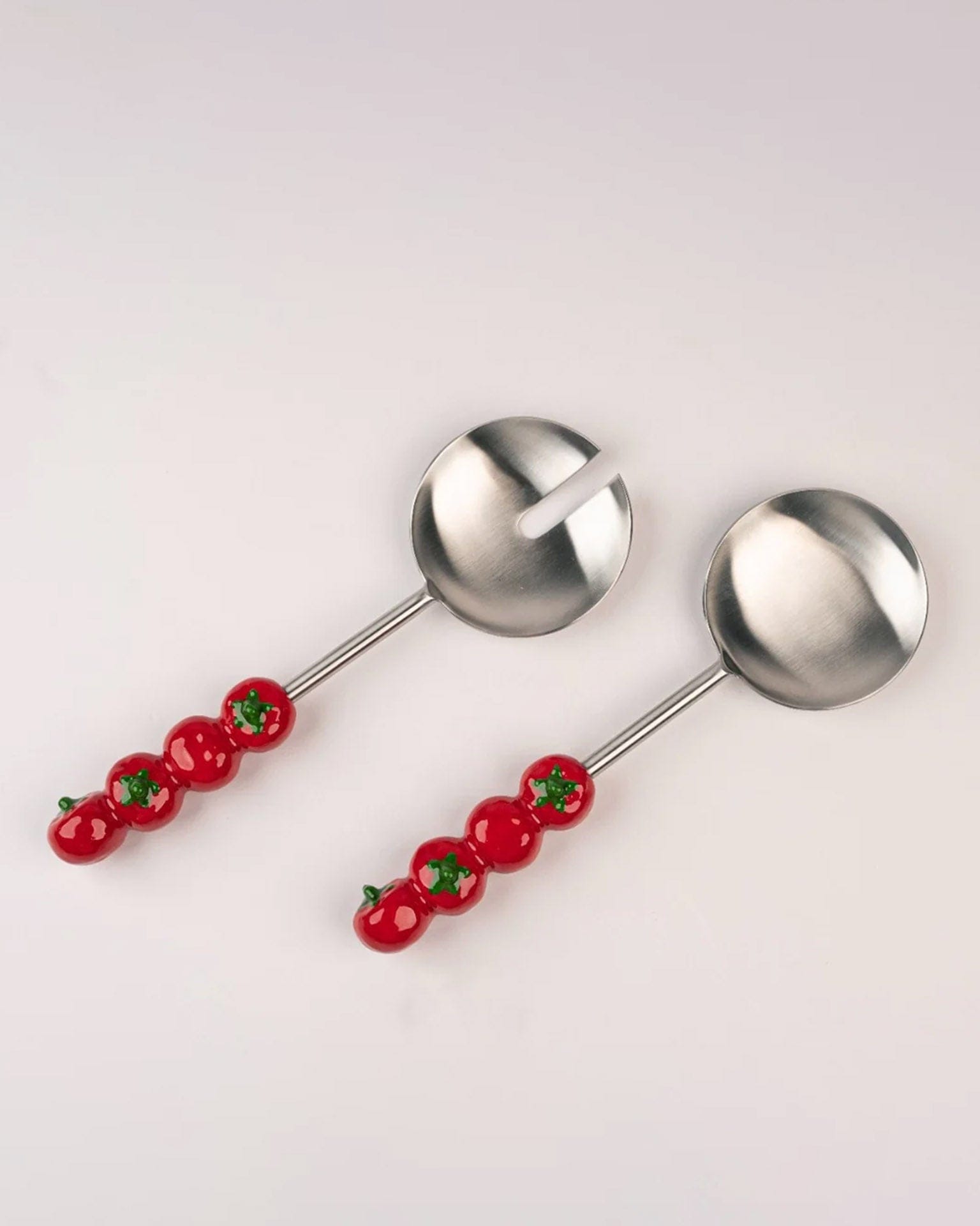 Salad Servers with Tomato Handles S/2