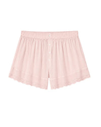 The Eyelet Tap Short in Washed Rose
