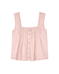 The Eyelet Tank in Washed Rose